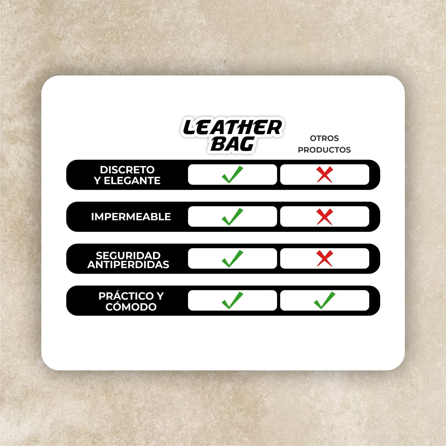 Bolso Multifuncional de Cuero - LeatherBag®