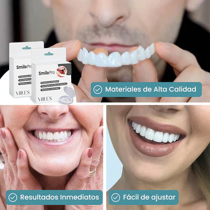 [COMPRÁ 1 Y LLEVÁ 2] Smile Pro® - Carillas Dentales Removibles | Inferior y Superior