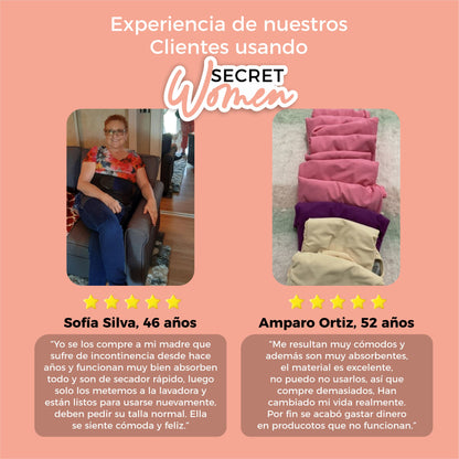 Calzones Menstruales Flujo Intenso - SecretWoman™