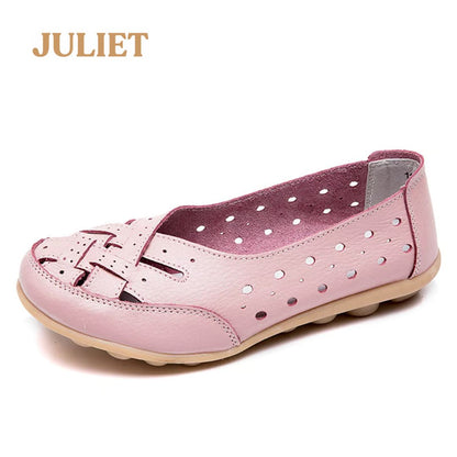 Mocasines Ortopédicos Antideslizantes De Cuero - Juliet™